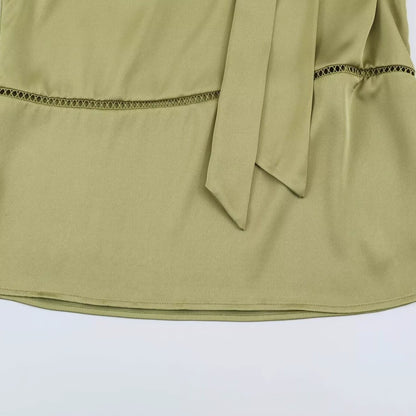 Women Green Sleeveless Blouse